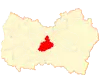 Map of the commune of San Vicente in O'Higgins Region