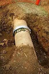 Concrete water pipe