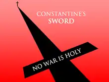 The central visual symbol of the film, Constantine's Sword.