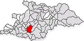 Location in Maramureș County