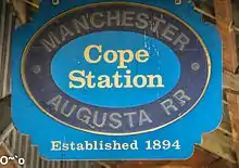 Cope Station  Manchester and Augusta Railroad