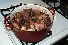 Ingredients, before braising