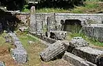 Close-up view of Kardaki Temple