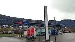 Canopy-covered platform