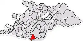 Location in Maramureș County