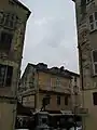 Place Gaffori, with the statue of General Ghjuvan Petru Gaffori in front of his former home