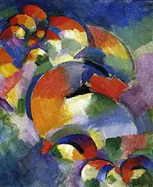 Image 33Morgan Russell, Cosmic Synchromy (1913–14), Synchromism (from History of painting)