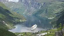 Costa Luminosa in Geirangerfjord