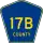 County Road 17B marker