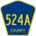 County Route 524A marker