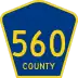 County Route 560 marker