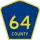 County Road 64 marker