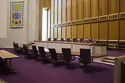 The No. 1 Courtroom, used for all cases that require a full bench of seven justices