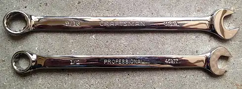 Craftsman Professional long pattern combination wrenches