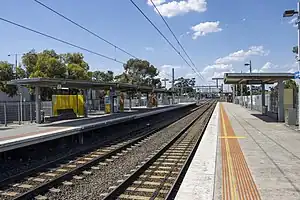 A modern train platform