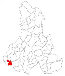 Location in Harghita County