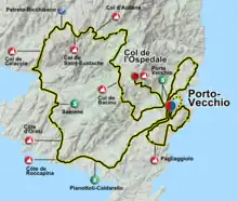 The route of the 2011 Critérium International