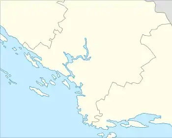 Location map of Zadar and Zadar hinterland