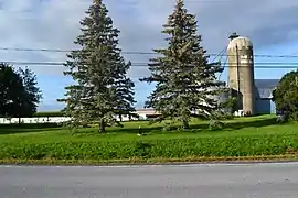 Rural scene along Route 227 in Saint-Alexandre.