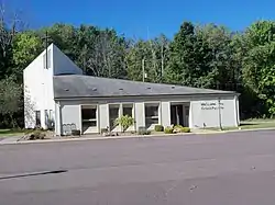 CrossPointe Church occupies the former Jesus Divine Redeemer Catholic Church building