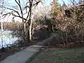 Lakeshore path through the easement acquired in 2008