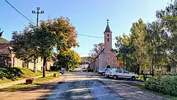 Constitution Street with the Roman Catholic Church