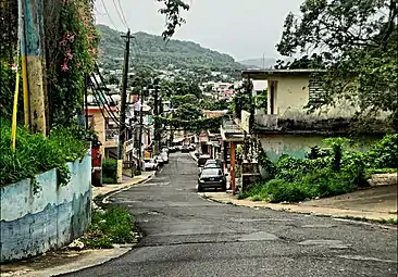 Cuesta Vieja, street in Aguadilla