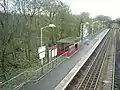 Cumbernauld station Platform 1 (Glasgow Queen Street and Motherwell bound services)