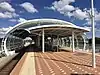 Currambine station platform and shelter