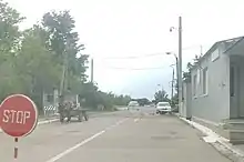 Border checkpoint with Transnistria at Sănătăuca bridge