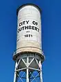 Water tower in Cuthbert.