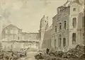 La démolition du Château-Vieux de Meudon, by Hubert Robert, 1804