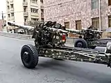 An Armenian Army D-20 during the military parade in Yerevan