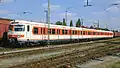 Prototype set 420 001 in orange and white livery