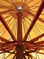 Interior of the carousel top