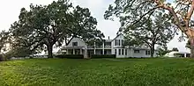 LBJ State Park and Historic Area is separated by the Pedernales River from the Lyndon B. Johnson National Historical Park.