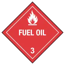 Class 3: Fuel Oil (Alternate Placard)