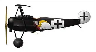 Fokker DR I of Josef Jacobs of Jasta 7