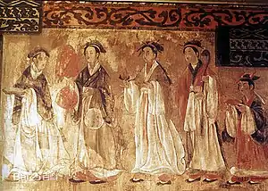 Mural from Dahuting Han Tomb of the late Eastern Han dynasty, in Henan, China