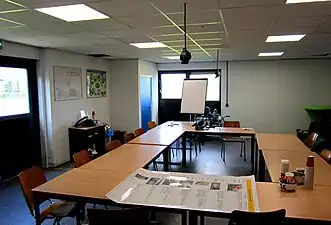 A class room for practical training.