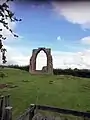 South east part of the ruins, showing the outlines of the chancel and south chancel aisle, south transept in the foreground.