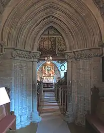 Soapstone portal in the church