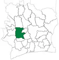 Daloa Department from 1980 to 1988.