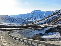 The Brooks Range south of the Continental Divide near Atigun Pass (6 March 2013)