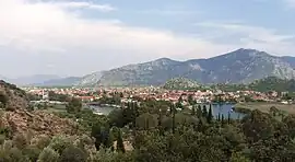 Dalyan view seen from Lycian tombs