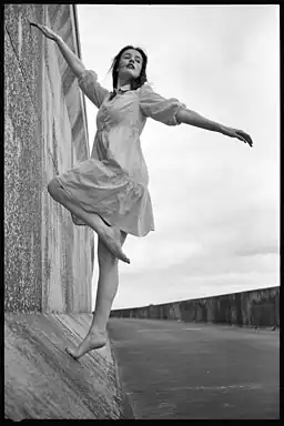 A portrait of a dancer photographed in 6X9 format on 120 film