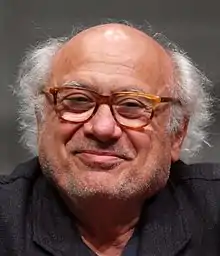 Headshot of Danny DeVito smiling at the 2013 San Diego Comic-Con