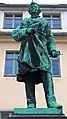 Rietschel Monument Pulsnitz - Saxony - Market Square