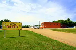 Welcome sign in Dazey