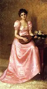 Woman Playing a Mandoliln (date unknown)